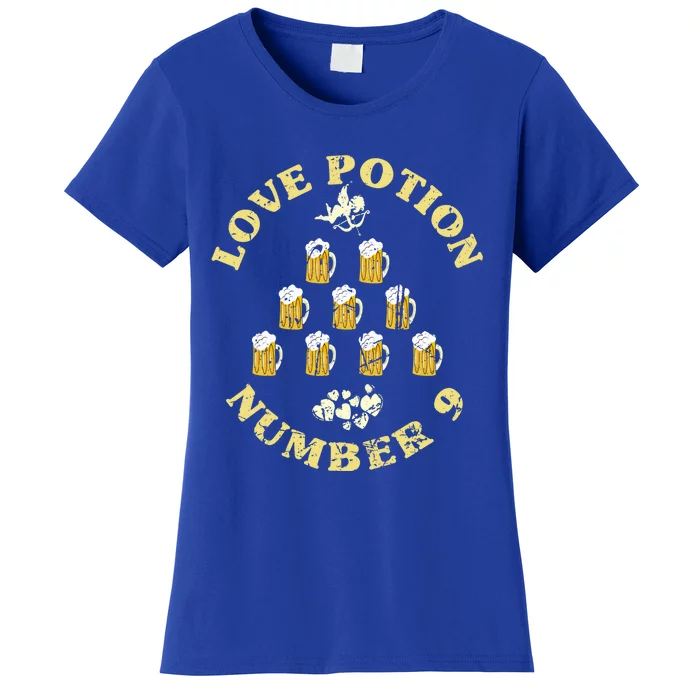 Valentines Day Beer Potions For Love Cupid Valentine's Humor Funny Gift Women's T-Shirt