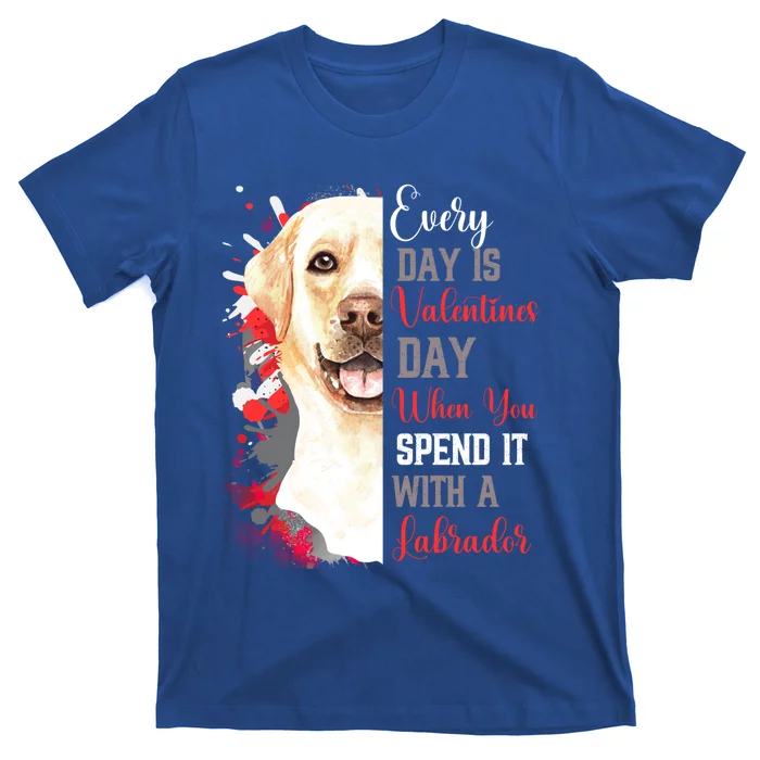 Valentines Day Blonde Labrador Mom Mother Doggy Mum Mummy Meaningful Gift T-Shirt