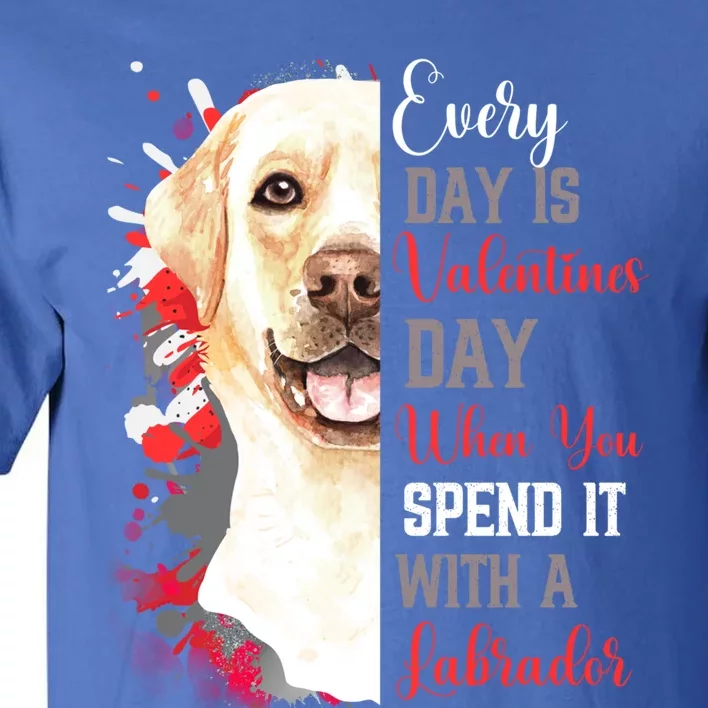 Valentines Day Blonde Labrador Mom Mother Doggy Mum Mummy Meaningful Gift Tall T-Shirt