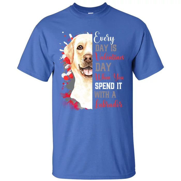 Valentines Day Blonde Labrador Mom Mother Doggy Mum Mummy Meaningful Gift Tall T-Shirt