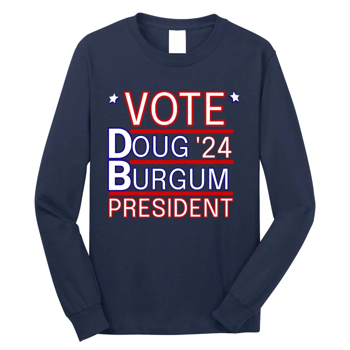 Vote Doug Burgum President 2024 Political Gift Rally Wear Premium Long Sleeve Shirt