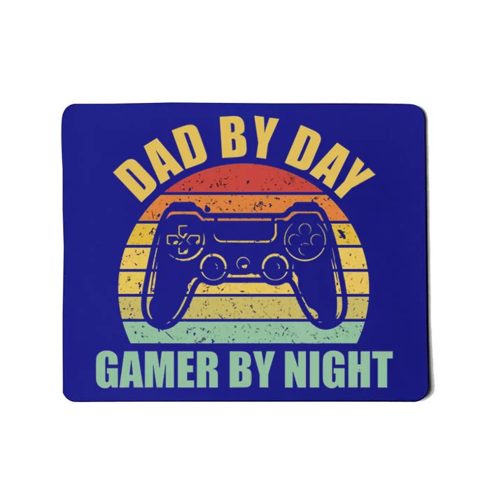 Vintage Dad By Day Gamer By Night Fathers Day Gift Mousepad