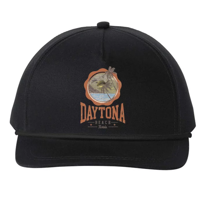 Vintage Daytona Beach Florida Snapback Five-Panel Rope Hat