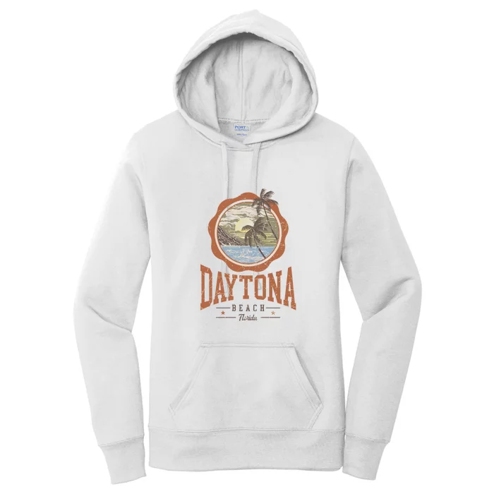 Vintage Daytona Beach Florida Women's Pullover Hoodie