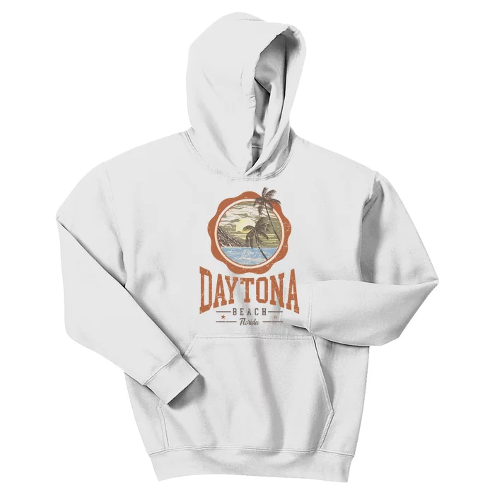 Vintage Daytona Beach Florida Kids Hoodie