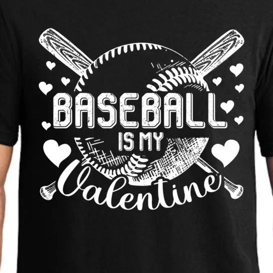 Valentines Day Baseball Is My Valentine Teenager Great Gift Pajama Set