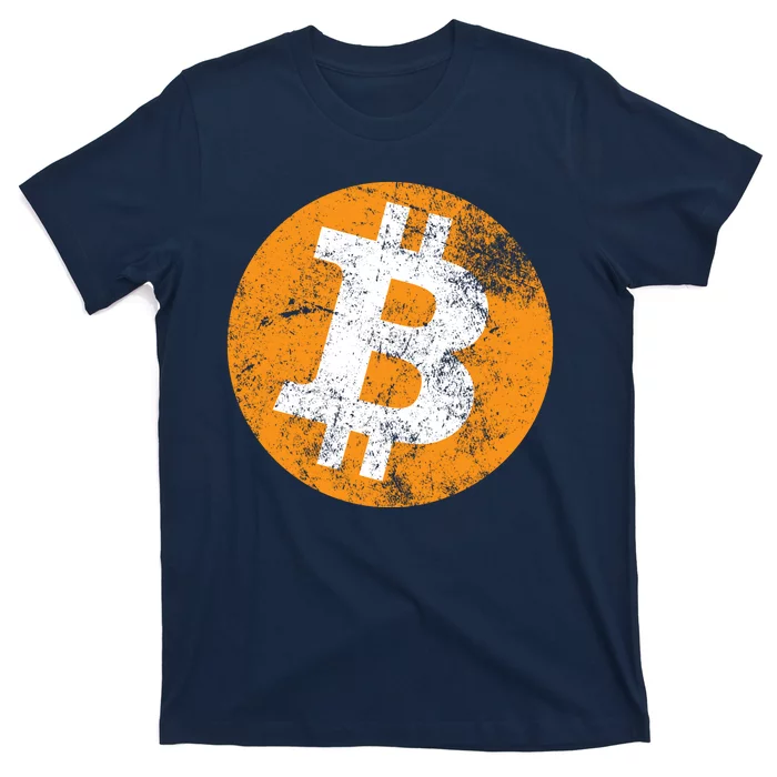 Vintage Distressed Bitcoin Logo T-Shirt