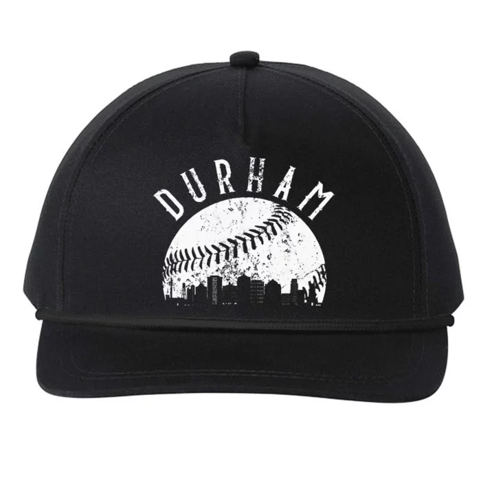 Vintage Durham Baseball Skyline Apparel Snapback Five-Panel Rope Hat