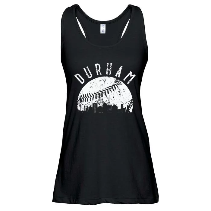 Vintage Durham Baseball Skyline Apparel Ladies Essential Flowy Tank