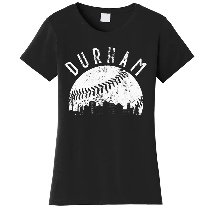 Vintage Durham Baseball Skyline Apparel Women's T-Shirt