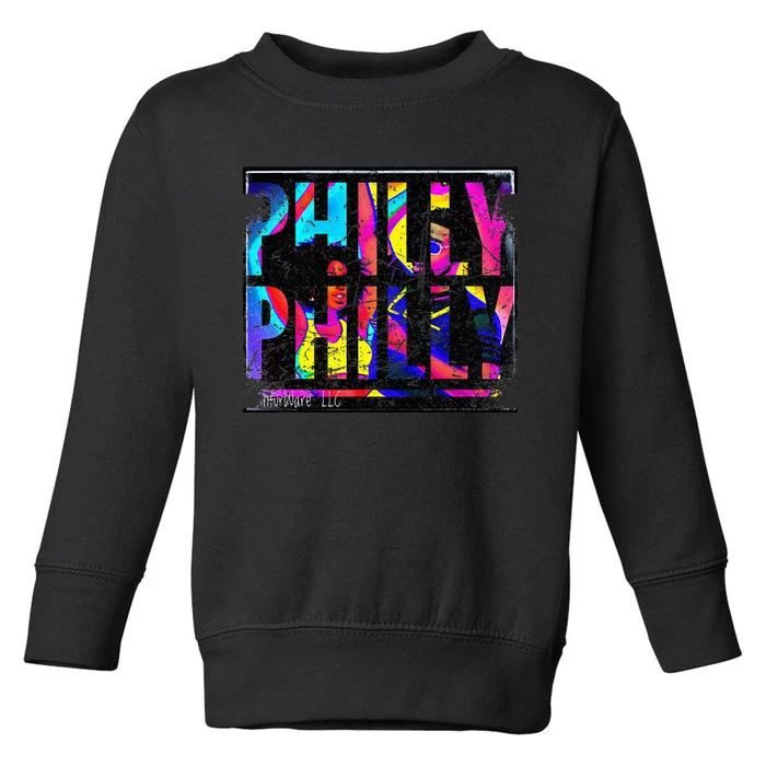 Vintage Distressed Black AfricanAmerican Philly Club Dance Toddler Sweatshirt