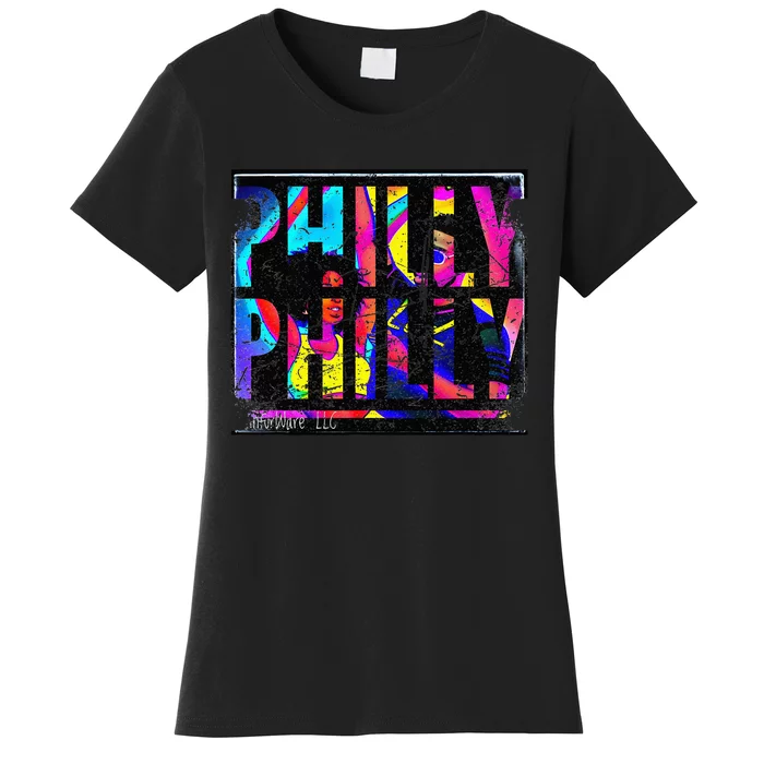 Vintage Distressed Black AfricanAmerican Philly Club Dance Women's T-Shirt