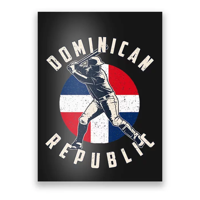 Vintage Dominican Baseball Batter Dominican Poster