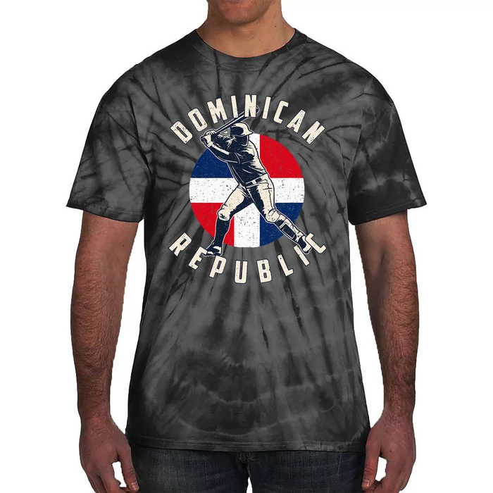 Vintage Dominican Baseball Batter Dominican Tie-Dye T-Shirt