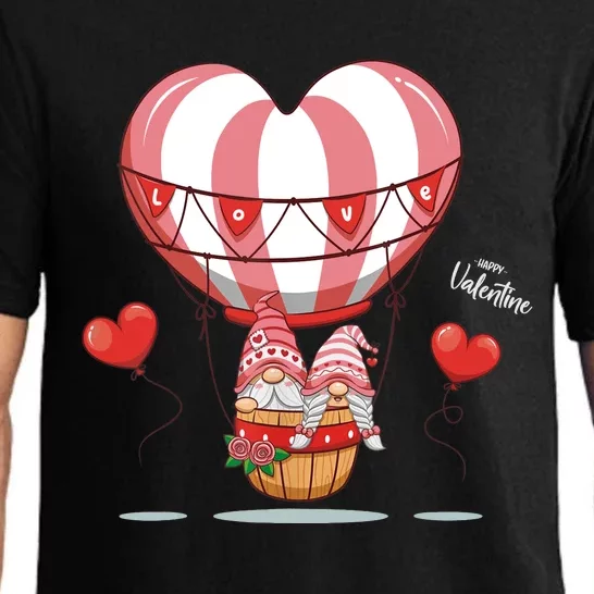 Valentines Day Balloon With Gnome Baby Boy Valentines Day Pajama Set