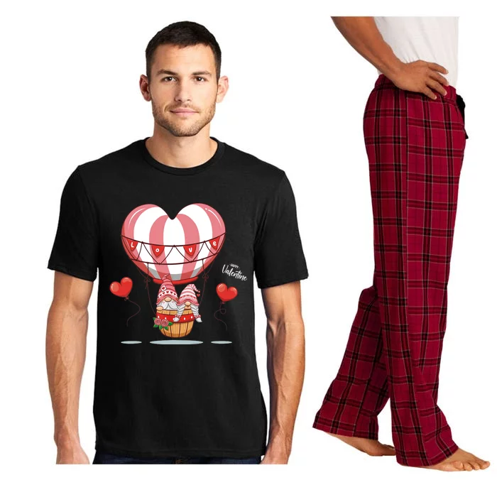 Valentines Day Balloon With Gnome Baby Boy Valentines Day Pajama Set