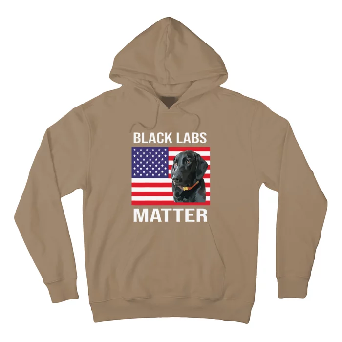 Veterans Day Black Labs Lives Matter Parody Labrador Dog Hoodie