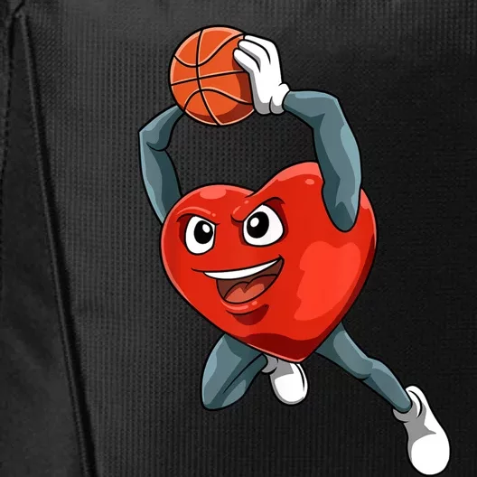 ValentineS Day Basketball Heart Basketball Valentines City Backpack