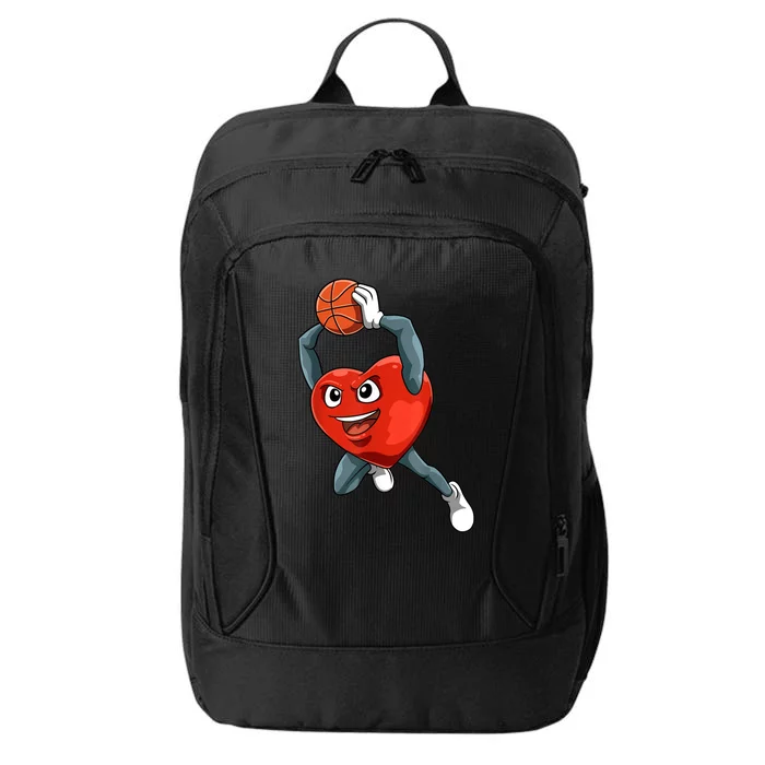 ValentineS Day Basketball Heart Basketball Valentines City Backpack