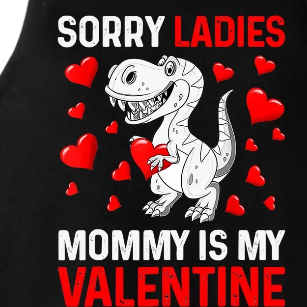 Valentines Day Boy Sorry Ladies Mommy Is My Valentine Ladies Tri-Blend Wicking Tank