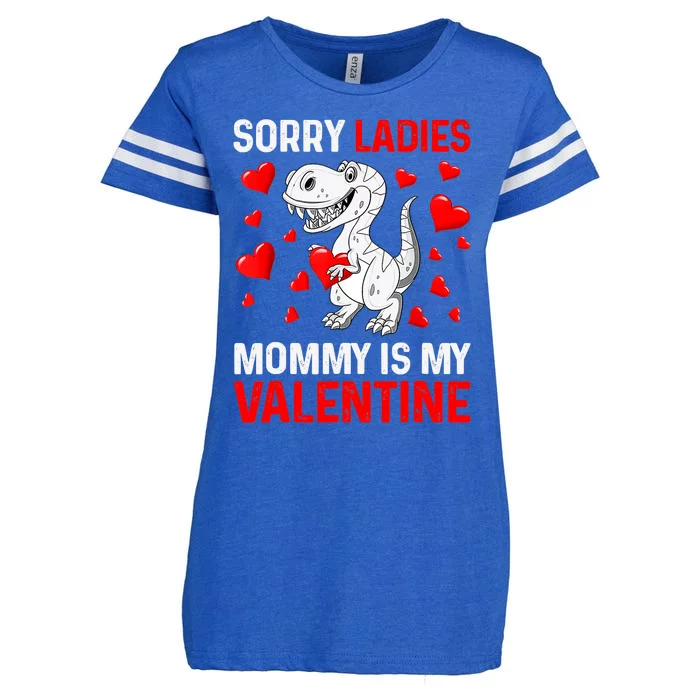 Valentines Day Boy Sorry Ladies Mommy Is My Valentine Enza Ladies Jersey Football T-Shirt