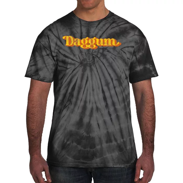 Vintage Daggum Country Funny Southern Slang Tie-Dye T-Shirt