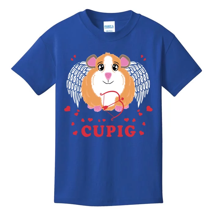 Valentine's Day Cupig Gift Cute Guinea Pig Lover Cupid Pun Gift Kids T-Shirt