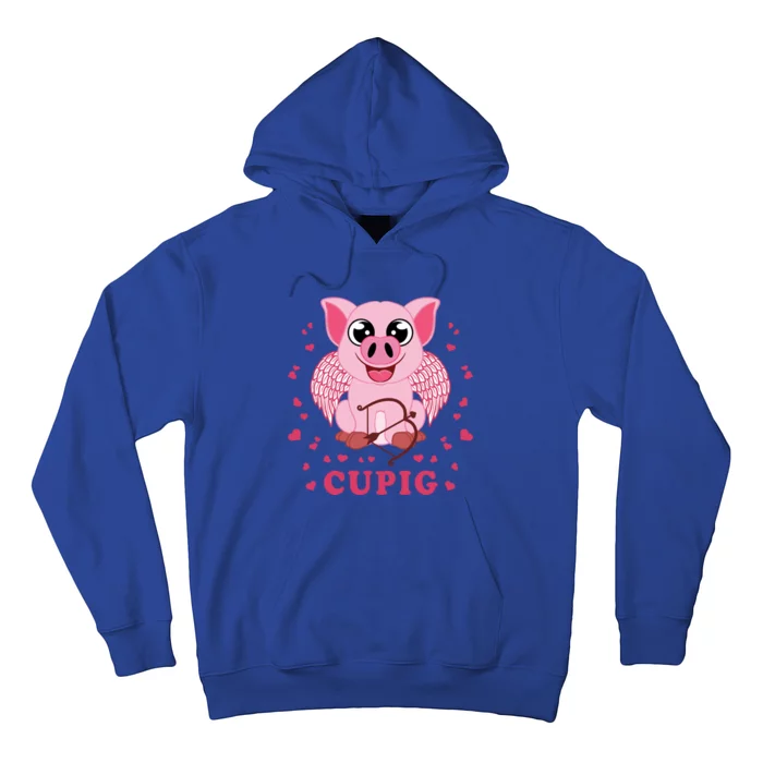 Valentine's Day Cupig Funny Gift Cute Pig Lover Cupid Pun Great Gift Hoodie