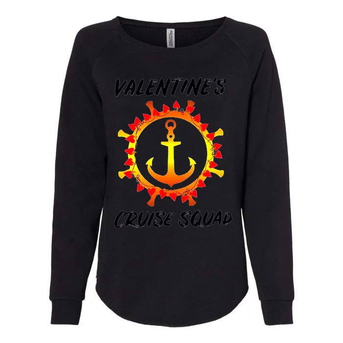 Valentine's Day Cruise Squad Couple Family Friend Matching Gift Womens California Wash Sweatshirt