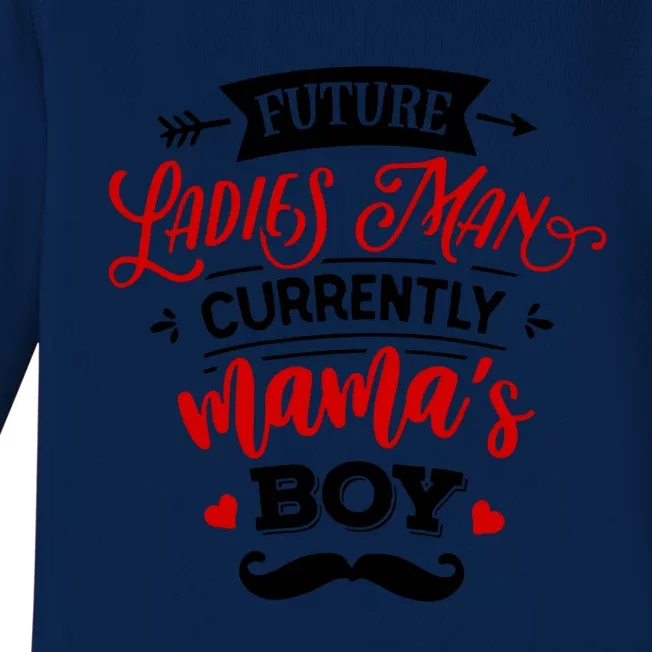 Valentine's Day Cute Ladies Mama's Great Gift Baby Long Sleeve Bodysuit