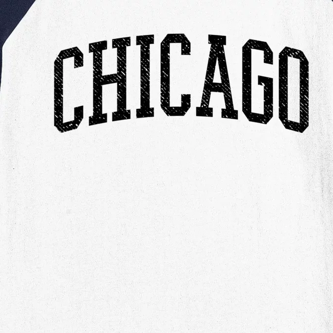 Varsity Distressed Chicago Baseball Sleeve Shirt