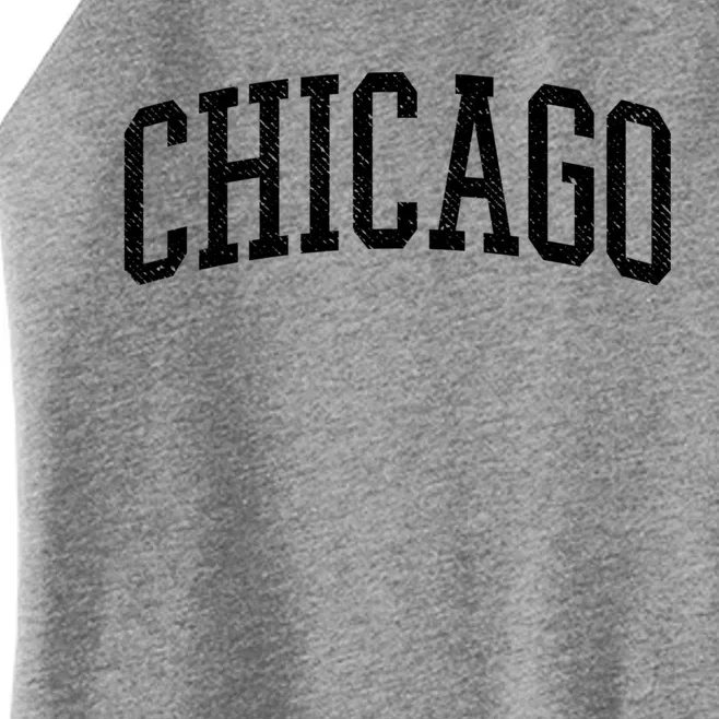 Varsity Distressed Chicago Women’s Perfect Tri Rocker Tank