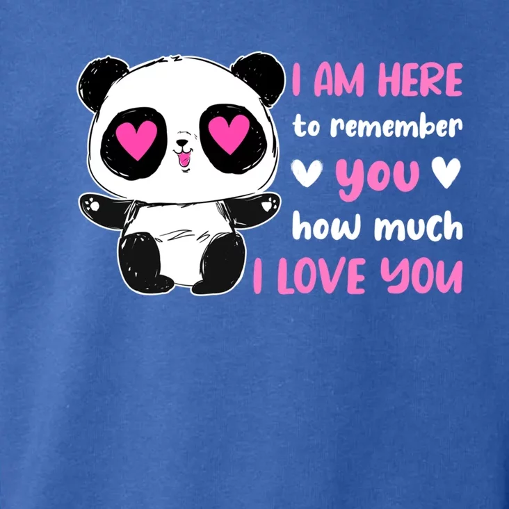 Valentine's Day Couples Saying Love Panda Pajama Gift Toddler Hoodie