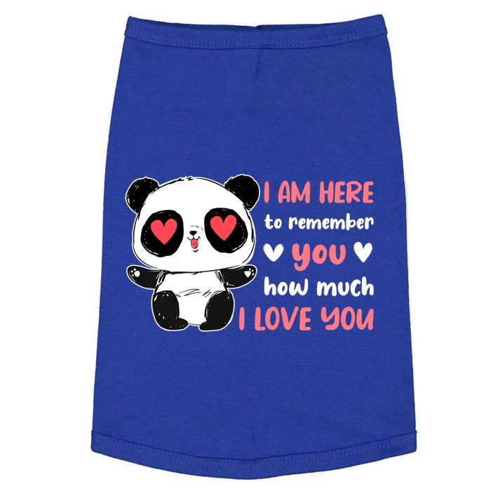 Valentine's Day Couples Saying Love Panda Pajama Gift Doggie Tank