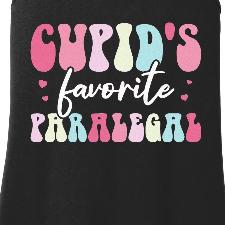 Valentines Day Cupids Favorite Paralegal Ladies Essential Tank