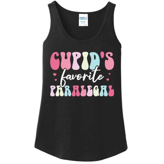 Valentines Day Cupids Favorite Paralegal Ladies Essential Tank