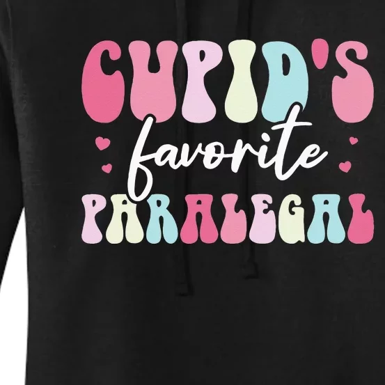 Valentines Day Cupids Favorite Paralegal Women's Pullover Hoodie