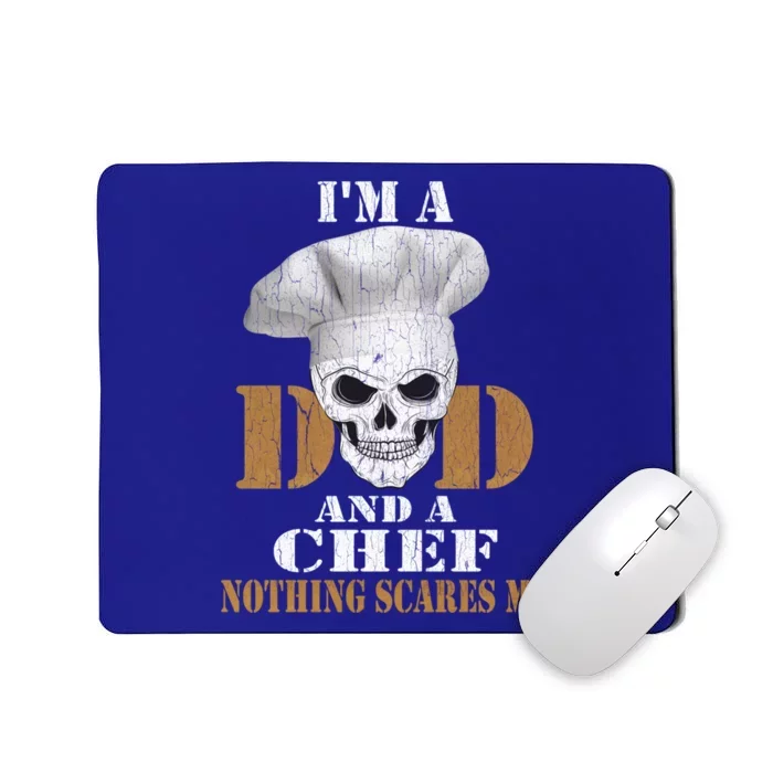 Vintage Dad Chef Retro Cook Bbq Distressed Gift Great Gift Mousepad