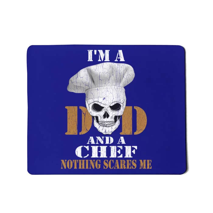 Vintage Dad Chef Retro Cook Bbq Distressed Gift Great Gift Mousepad