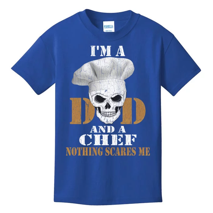 Vintage Dad Chef Retro Cook Bbq Distressed Gift Great Gift Kids T-Shirt