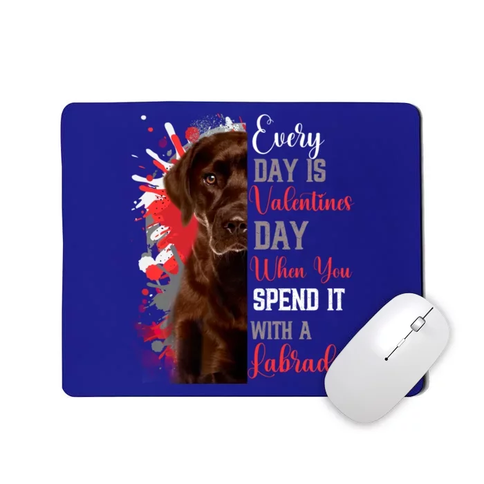 Valentines Day Chocolate Labrador Mom Mother Lab Mum Mummy Gift Mousepad