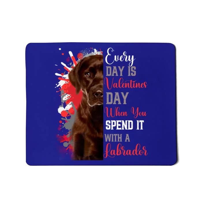 Valentines Day Chocolate Labrador Mom Mother Lab Mum Mummy Gift Mousepad