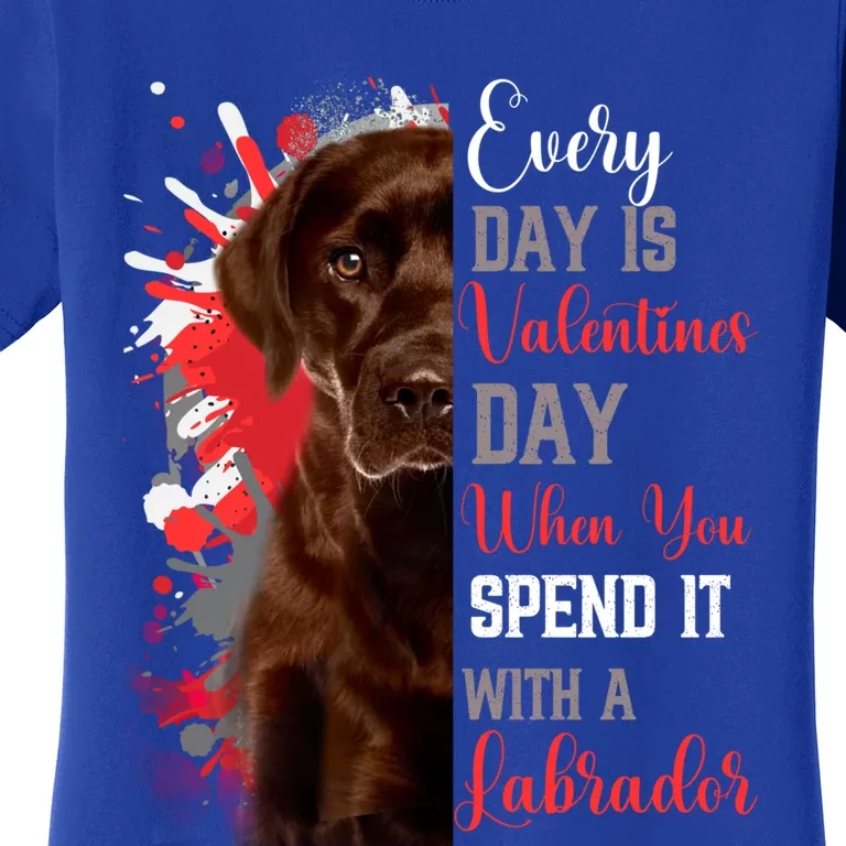 Valentines Day Chocolate Labrador Mom Mother Lab Mum Mummy Gift Women's T-Shirt