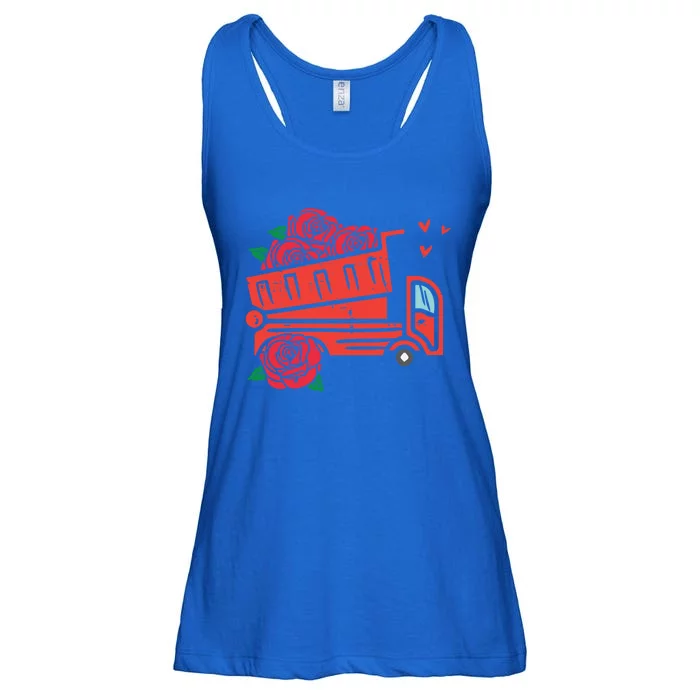 Valentines Day Construction Dump Truck Gift Ladies Essential Flowy Tank