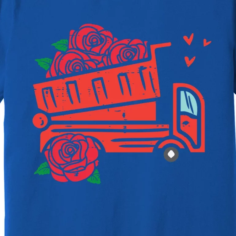 Valentines Day Construction Dump Truck Gift Premium T-Shirt