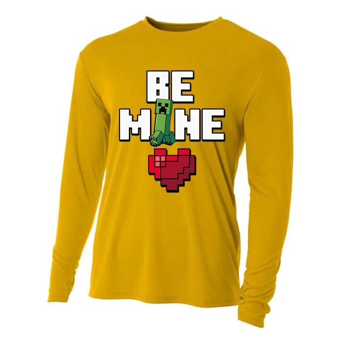 Valentines Day Creeper Be Mine Heart Cooling Performance Long Sleeve Crew