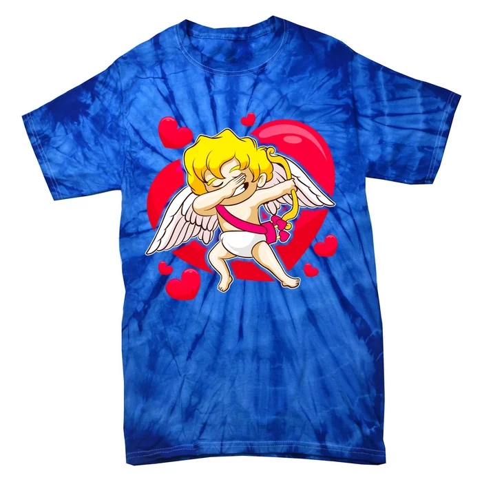 Valentines Day Cupid Dabbing Dance Cute Gift Tie-Dye T-Shirt