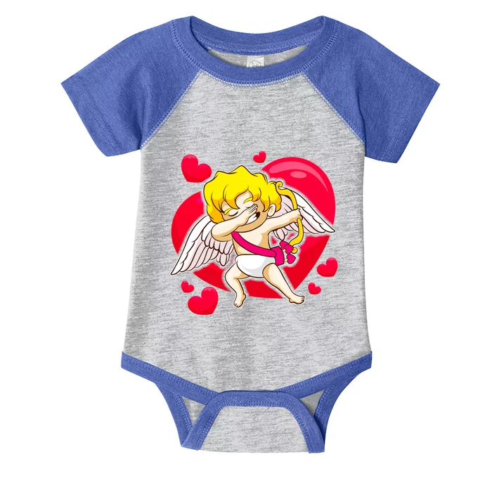 Valentines Day Cupid Dabbing Dance Cute Gift Infant Baby Jersey Bodysuit