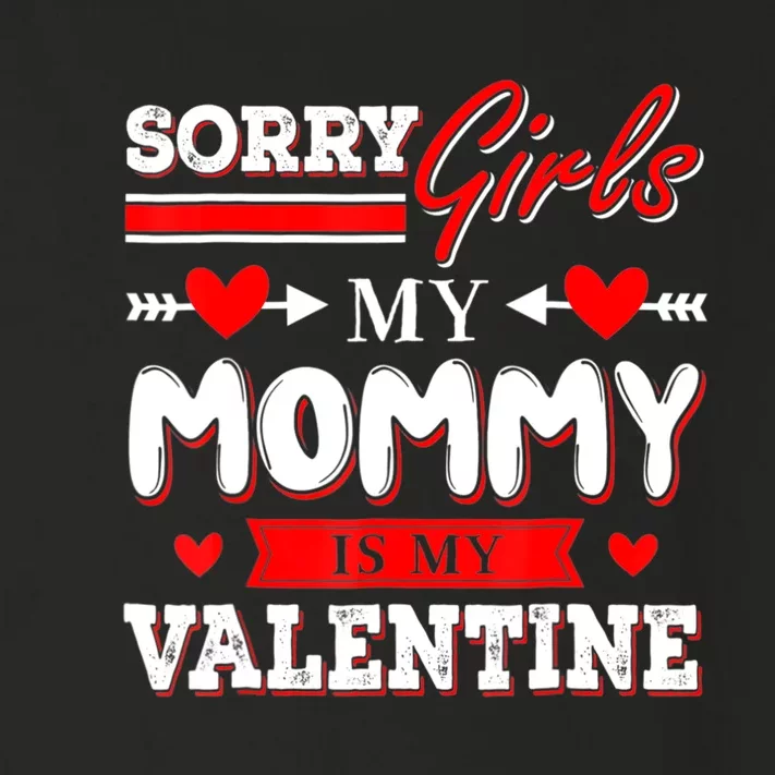 Valentines Day Cute Mommy Is My Valentine Sorry Toddler Long Sleeve Shirt