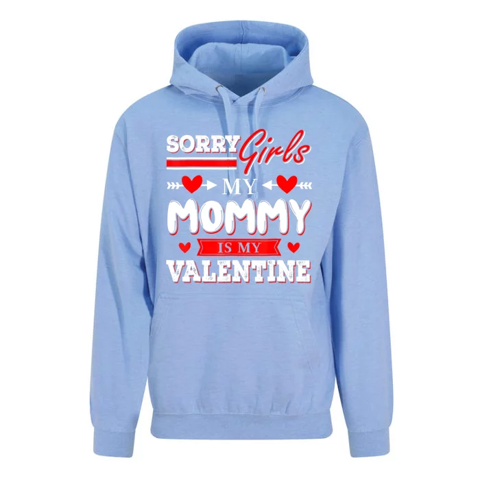 Valentines Day Cute Mommy Is My Valentine Sorry Unisex Surf Hoodie